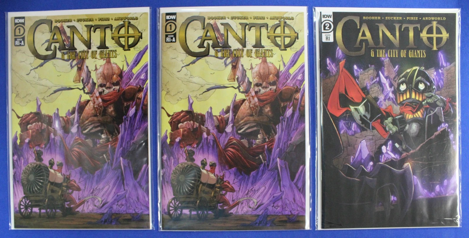 Canto & The City of Giants #1 x2 & #2 1:10 RI Variants Lot of 3 VF/NM