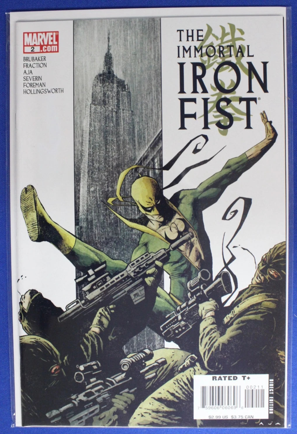 The Immortal Iron Fist #1-2 + HTF #2 2nd Print Variant VF+
