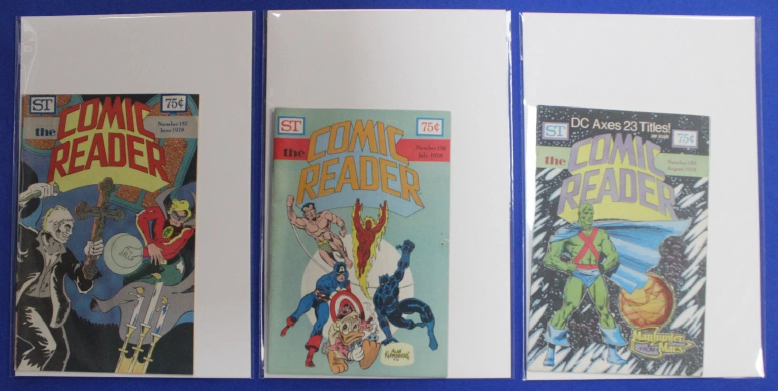 The Comic Reader #121 128 146 153-161 Lot of 12 FN