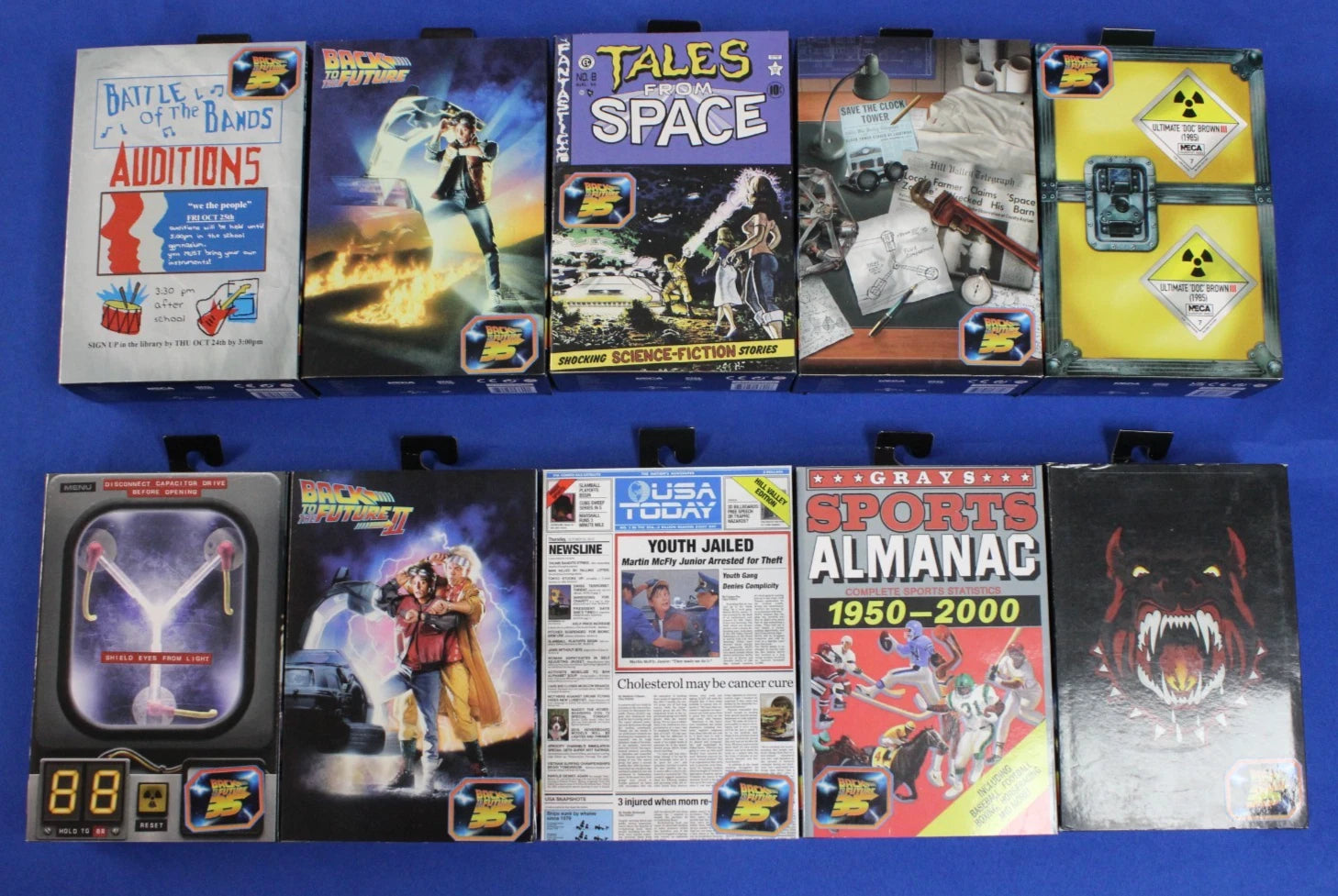 NECA 2020 Back to the Future 35th Anniversary Ultimate Figure Complete Lot of 11