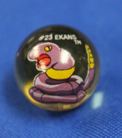 Pokemon 1998 Lot of 10 Marbles + Sandshrew Marble Bag
