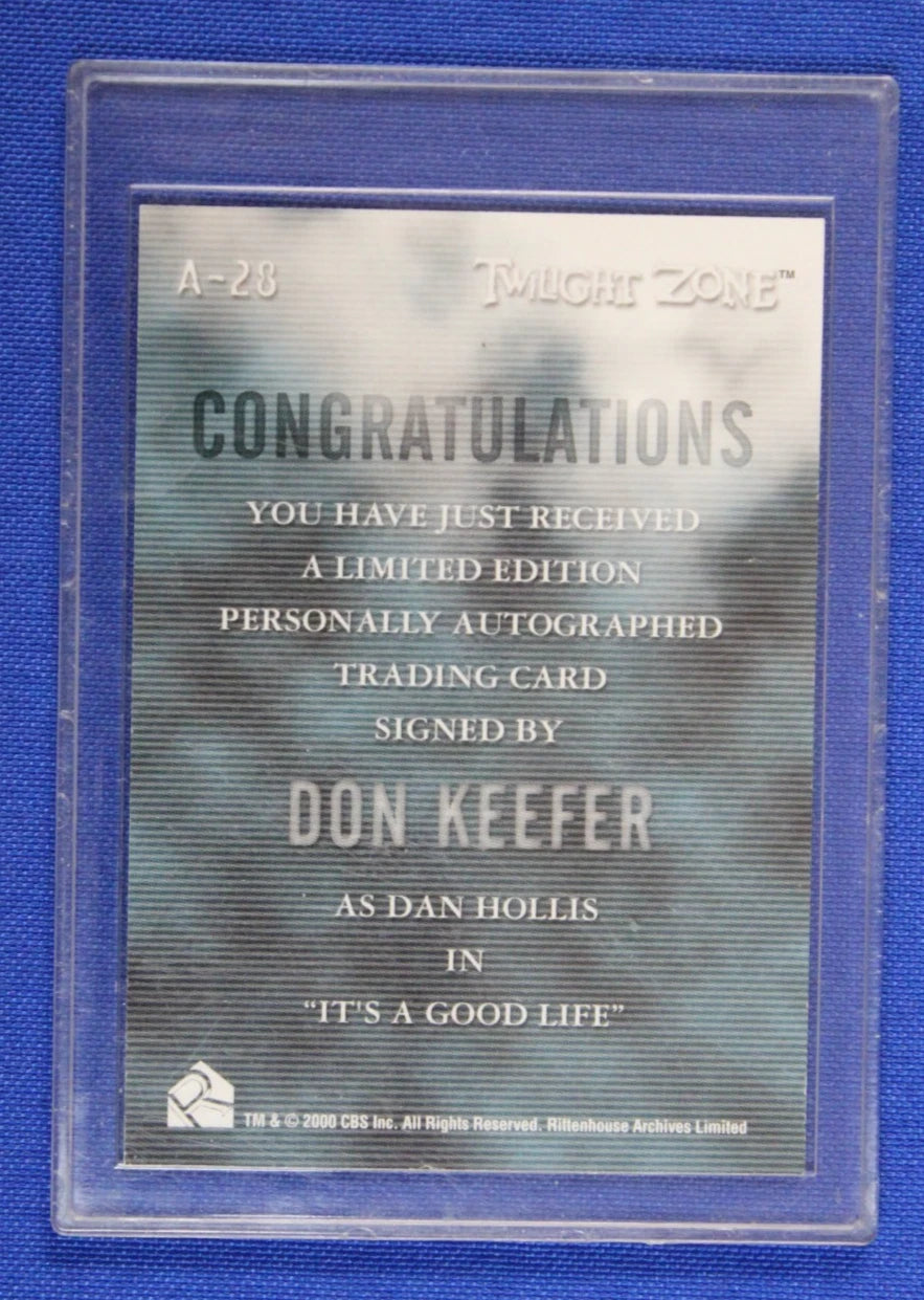 Rittenhouse Twilight Zone Signed Trading Card Lot of 4