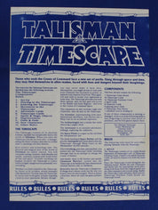 Games Workshop 1988 Talisman Timescape Board Game  Complete Expansion No Box