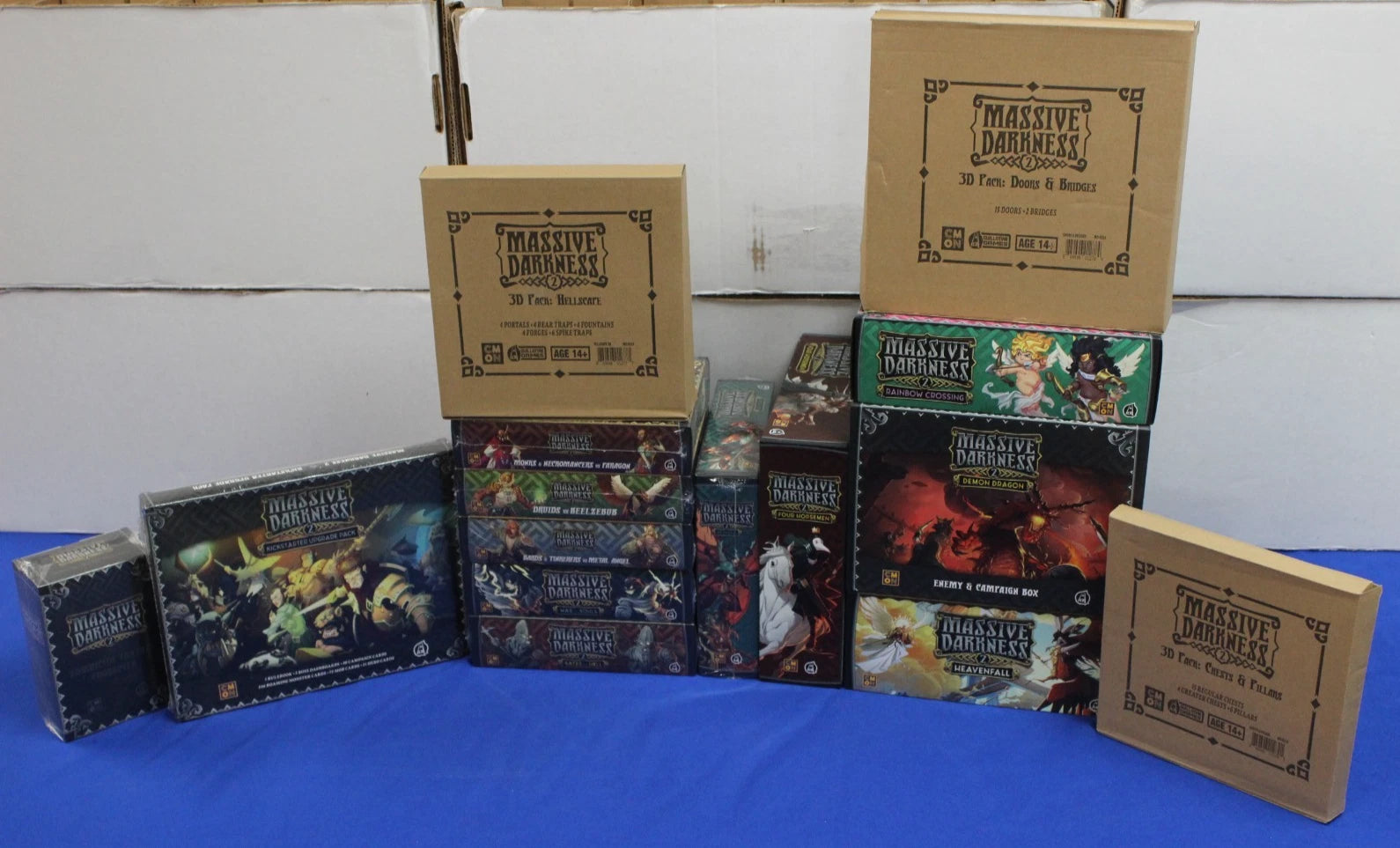 CMON Massive Darkness 2 Board Game Lot of 15 Game Expansions