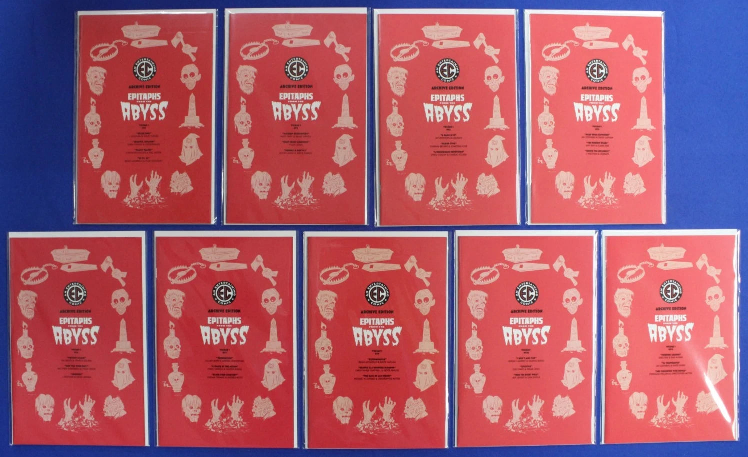 EC Epitaphs from the Abyss 1:50 Variants Lot of 9 VF/NM
