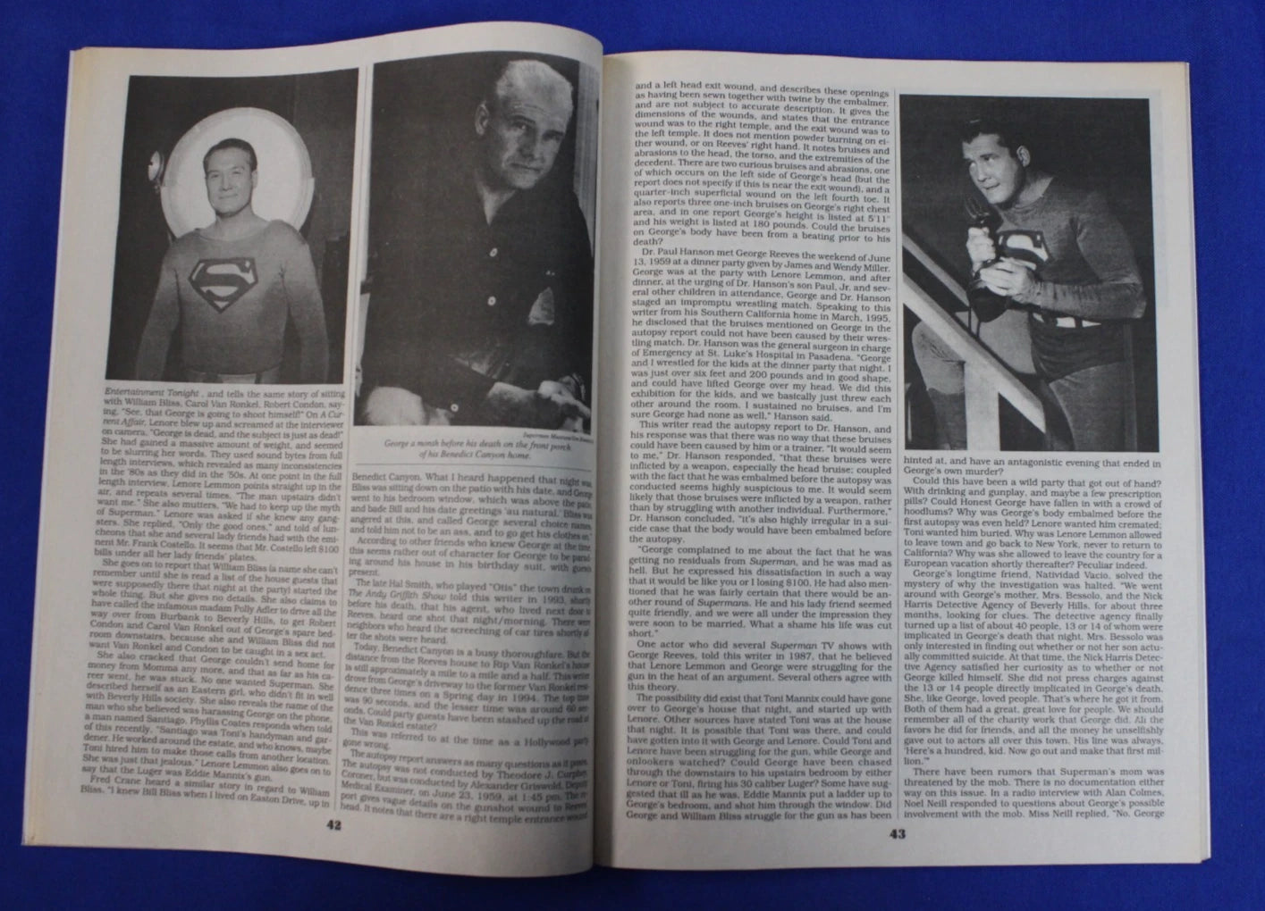 Cult Movies No. 14 1995 & Speeding Bullet The George Reeves Story First Printing
