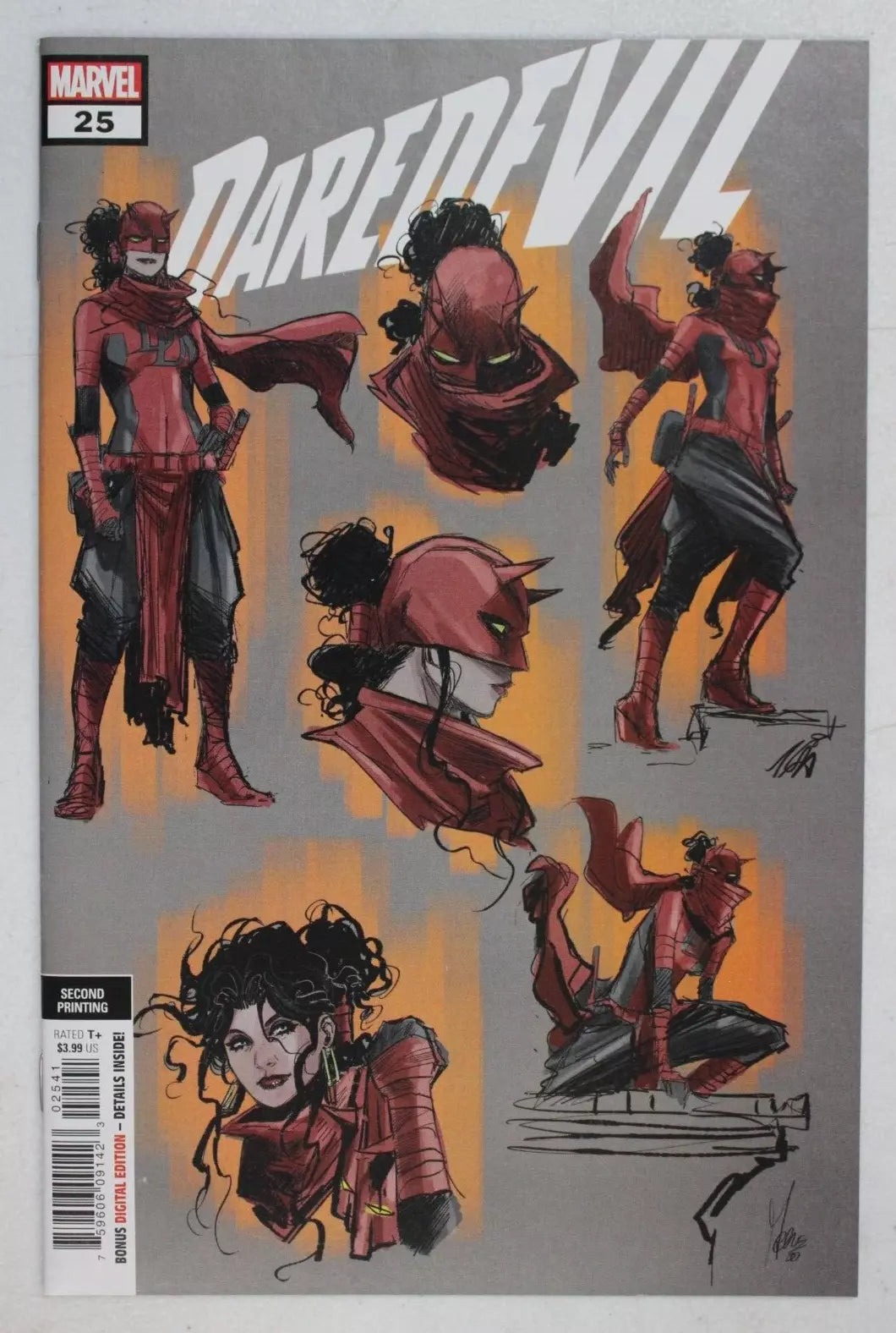 Daredevil #25 2nd Print 1:25 Marco Checchetto Variant NM