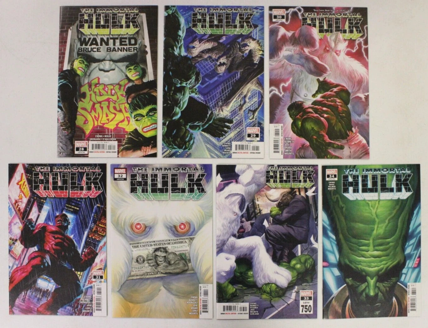 Immortal Hulk #1-50 Full Set + Extras 78 Comics