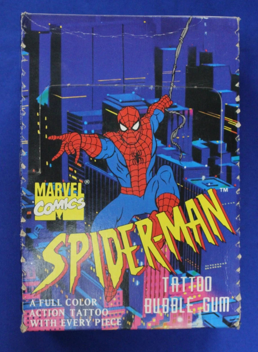 Fleer 1995 Marvel Spider-Man Tattoo Bubblegum Box Unopened