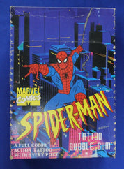 Fleer 1995 Marvel Spider-Man Tattoo Bubblegum Box Unopened