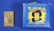 Pokemon Burger King 1999 23k Gold Pikachu + Togepi Trading Cards with Pokeball