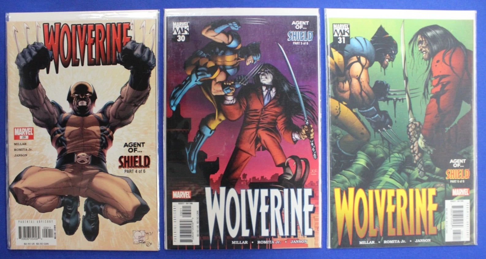 Wolverine Lot of 33 VF-VF/NM