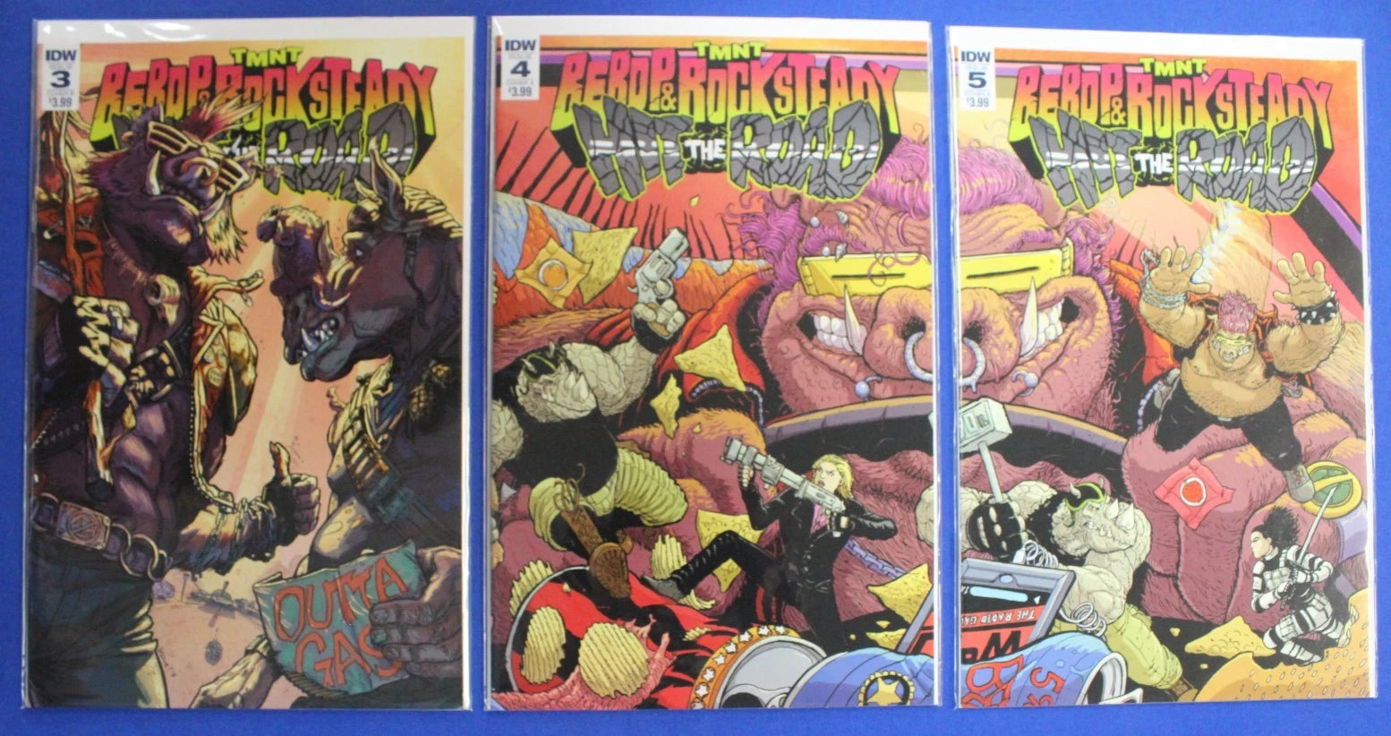TMNT Bebop & Rocksteady Hit the Road & Destroy Everything #1-5 Complete Sets