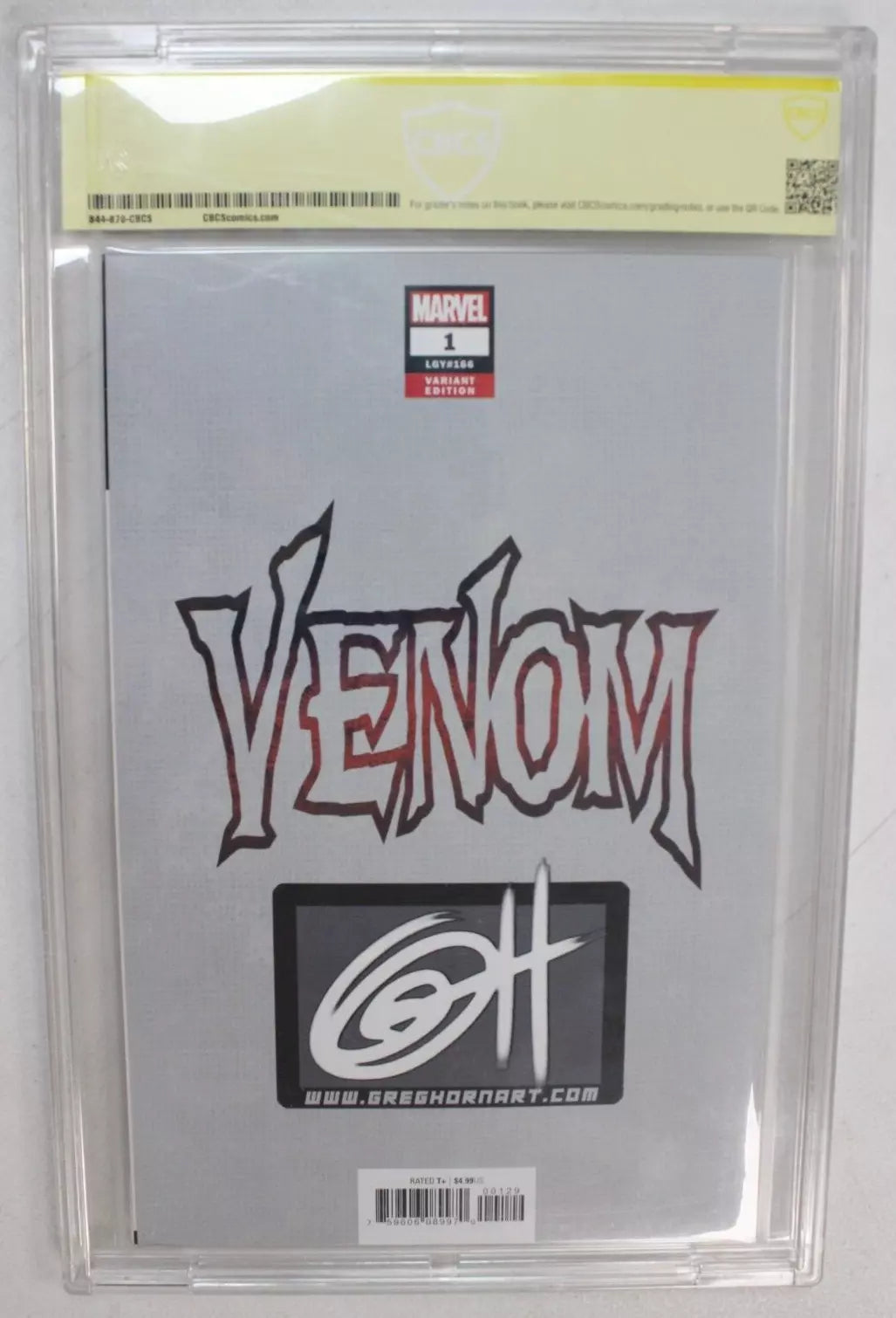 Venom #1 Greg Horn Art Exclusive A Variant CBCS 9.8 NM/M