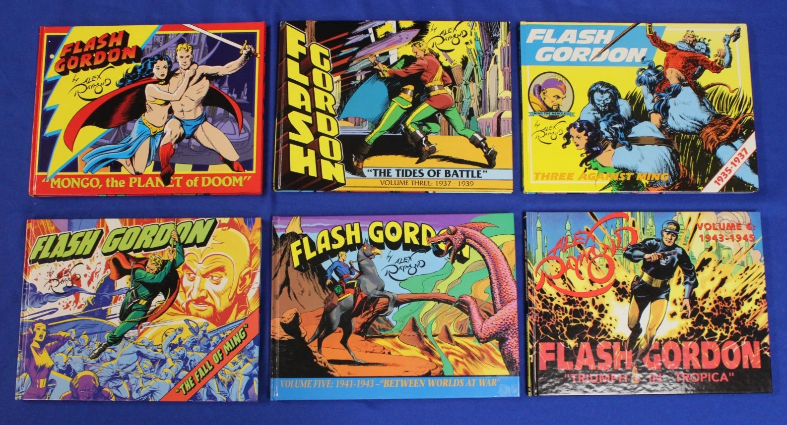Kitchen Sink Press 1990 Flash Gordon Hardcover Omnibus Collection Vol. 1-6
