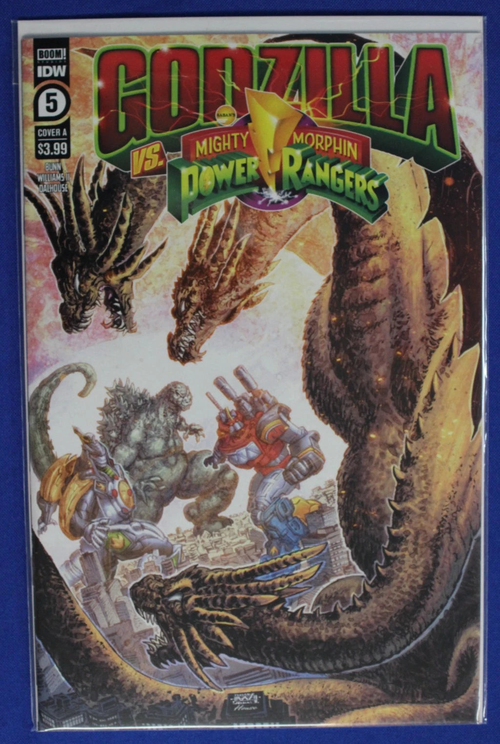 Godzilla vs Mighty Morphin Power Rangers #1-5 Complete Set NM