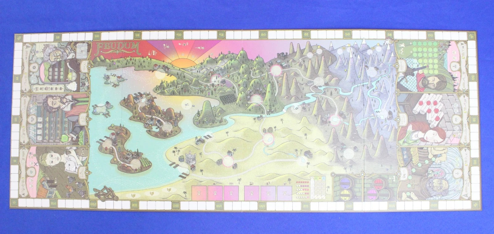 Odd Bird Feudum Queen's Army + Big Box w/ Organizer Kickstarter Board Game Lot