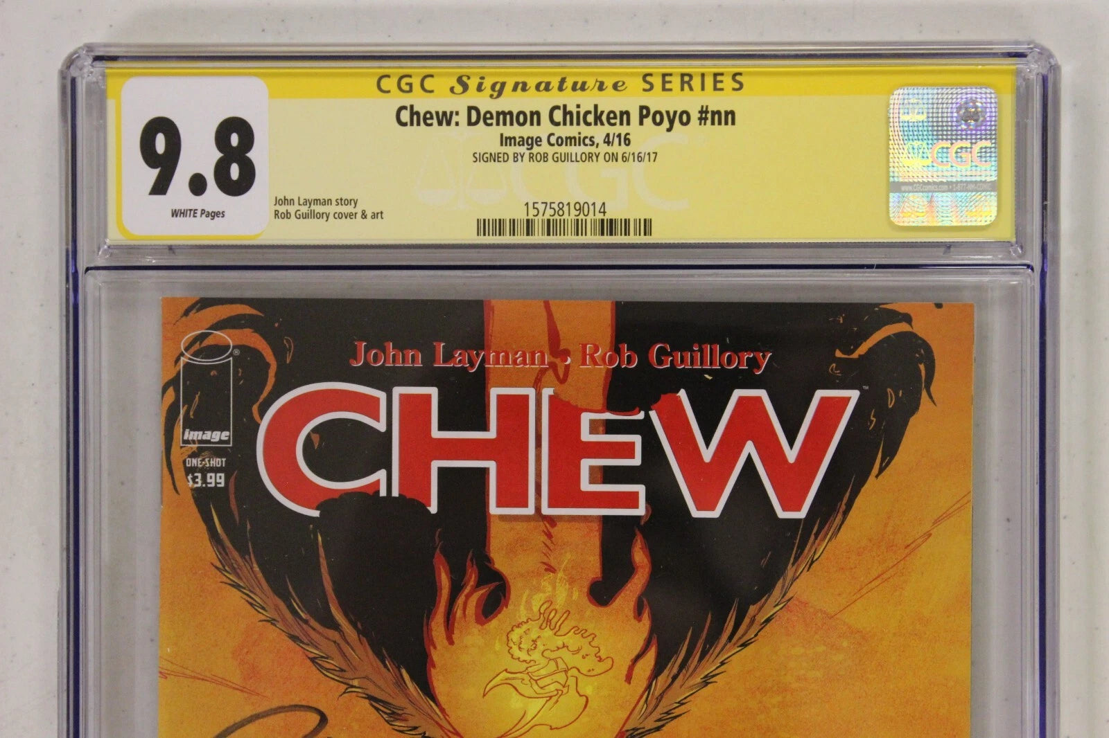 Chew Demon Chicken Poyo #1 Cover A CGC SS 9.8 SIGNED by Rob Guillory