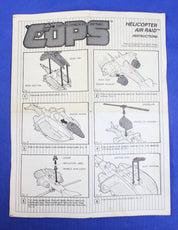 Hasbro 1988 Vintage Cops N Crooks Air Raid Helicopter with Bullseye Action Figure