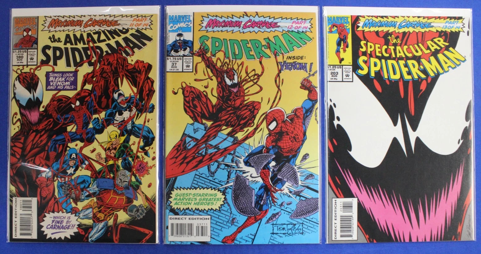 Maximum Carnage #1-14 Complete Set VF-VF/NM