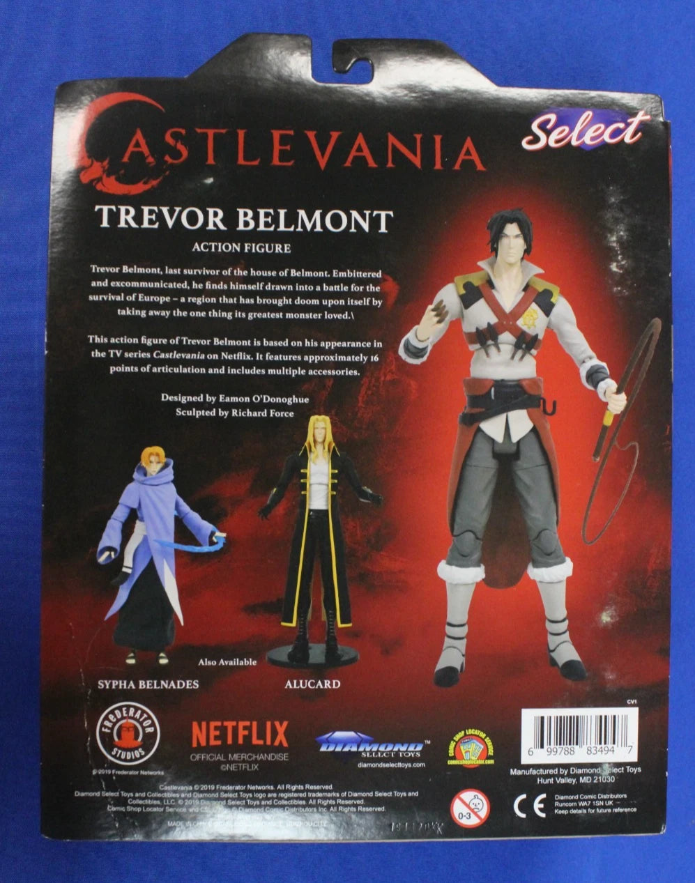 Diamond Select 2019 Castlevania Netflix Action Figure Lot of 3 Complete in Box