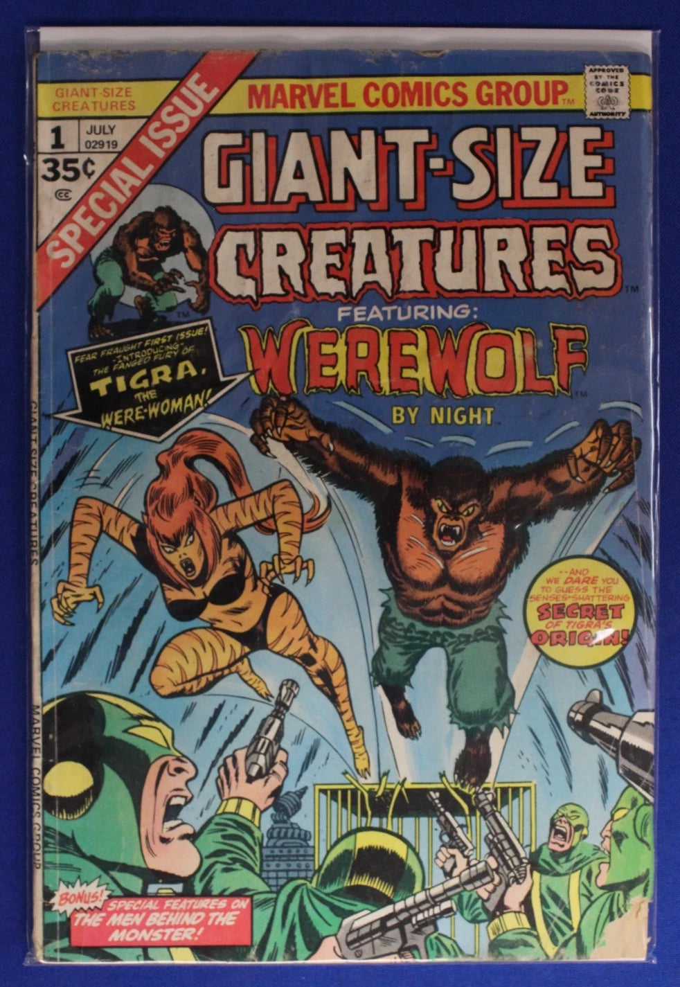 Giant-Size Creatures/Werewolf #1-4 Near Complete Set VG