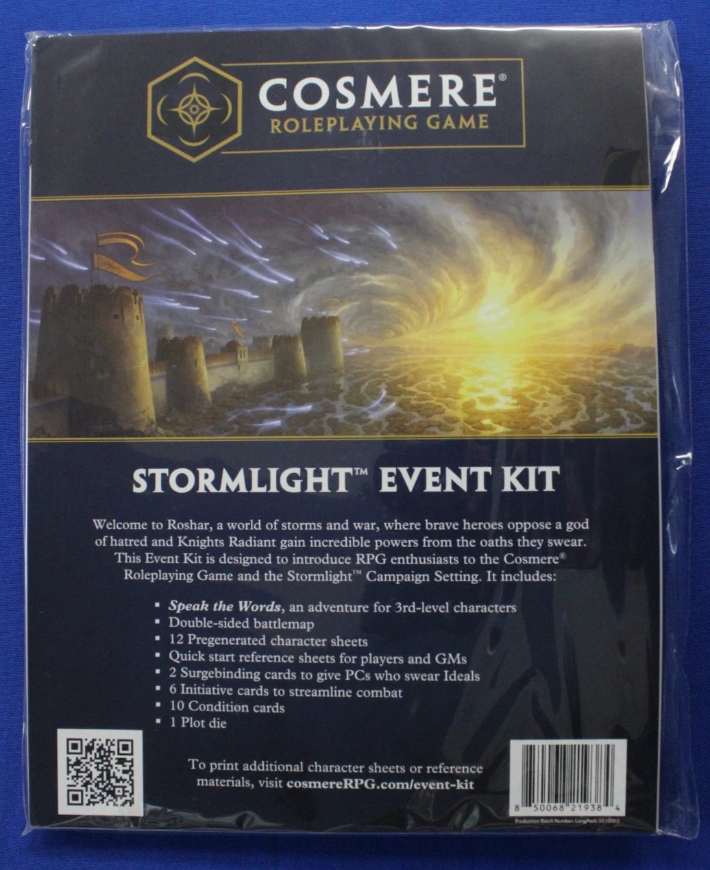 Brandon Sanderson's Cosmere RPG Stormlight Event Kit Kickstarter