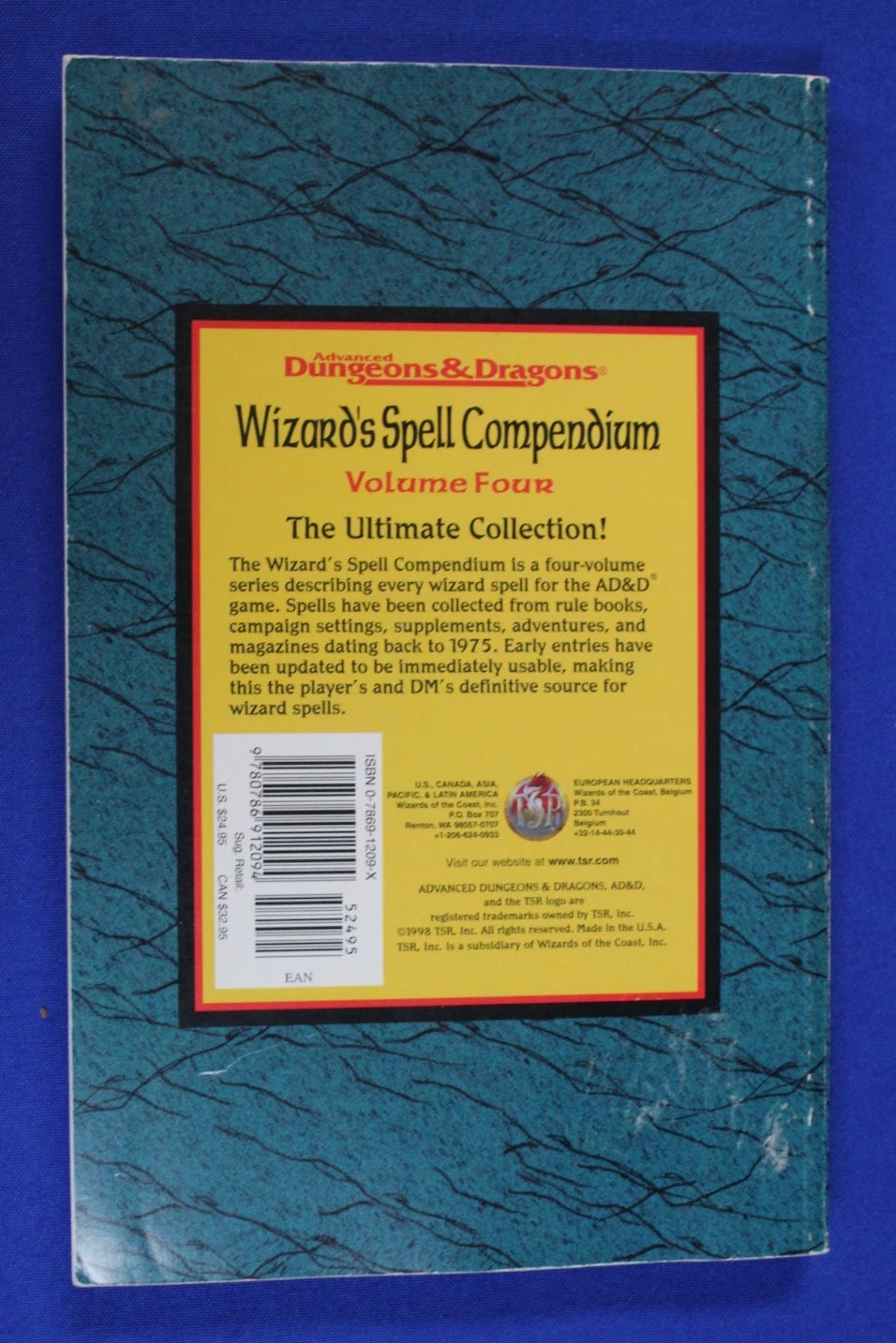 Advanced Dungeons & Dragons Wizard's Spell Compendium Vols 1-4 1st Ed.