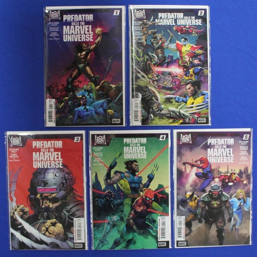 Predator Kills the Marvel Universe #1-5 Complete Set VF/NM