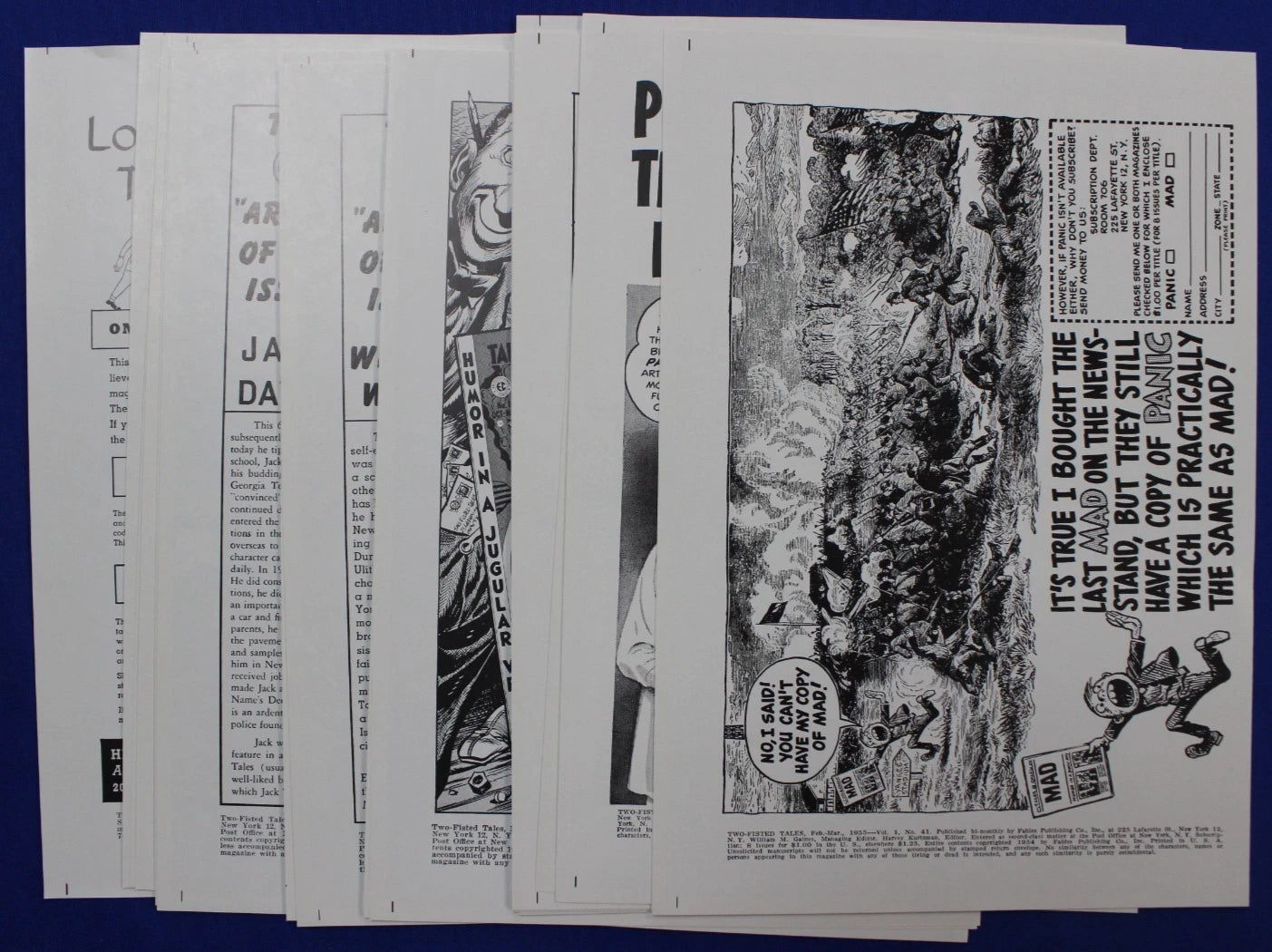 EC Frontline Combat & Two-Fisted Tales Cover Portfolios + Reprint Art Prints