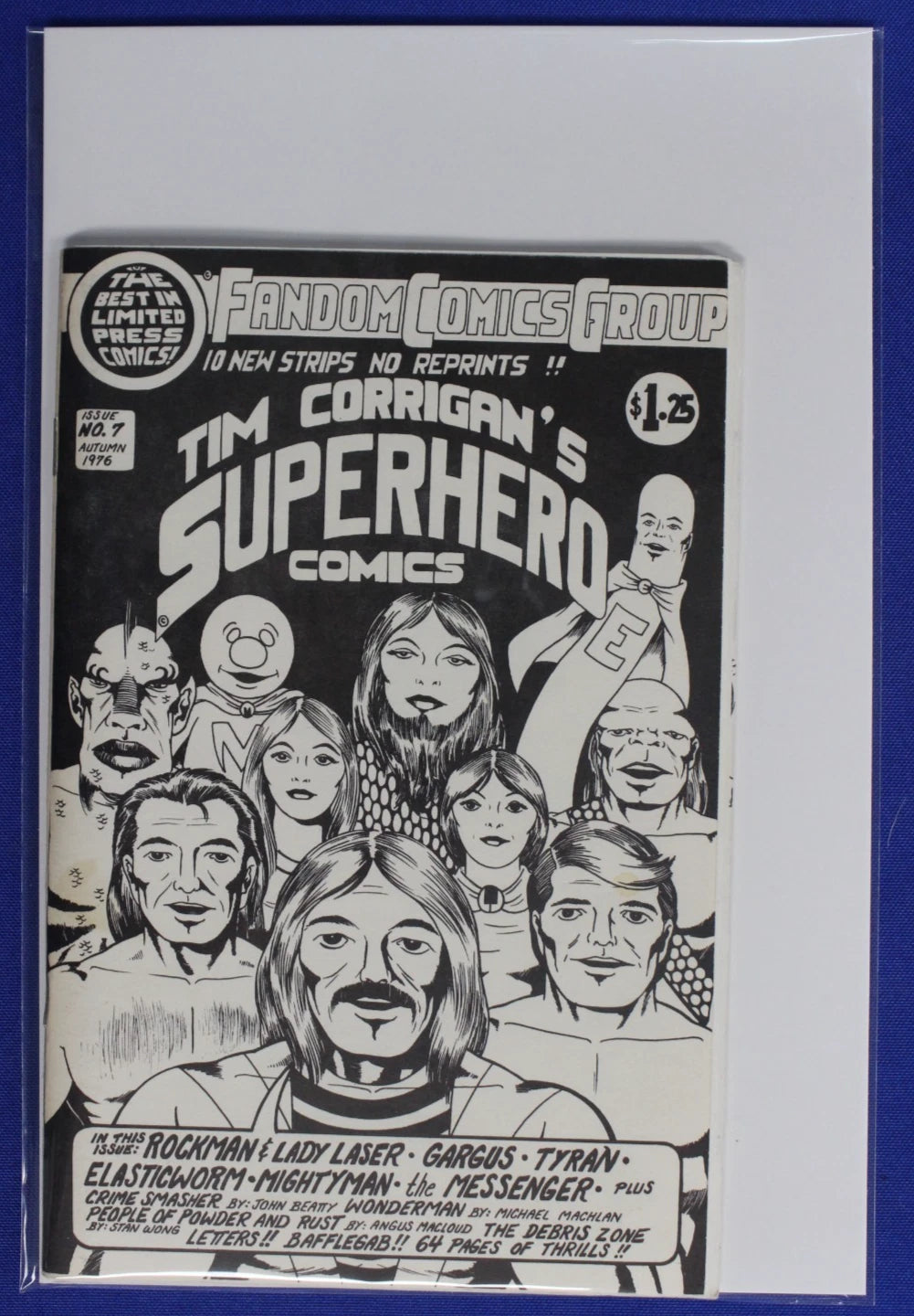Tim Corrigan's Superhero Comics #1-7 Complete Set FN