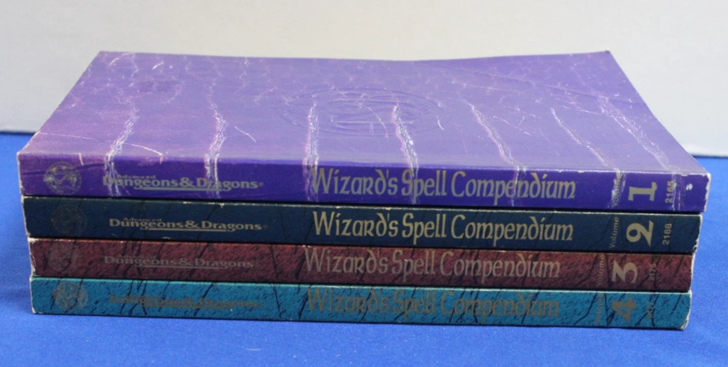 Dungeons and Dragons Wizards Spell Compendium Vol 1-4