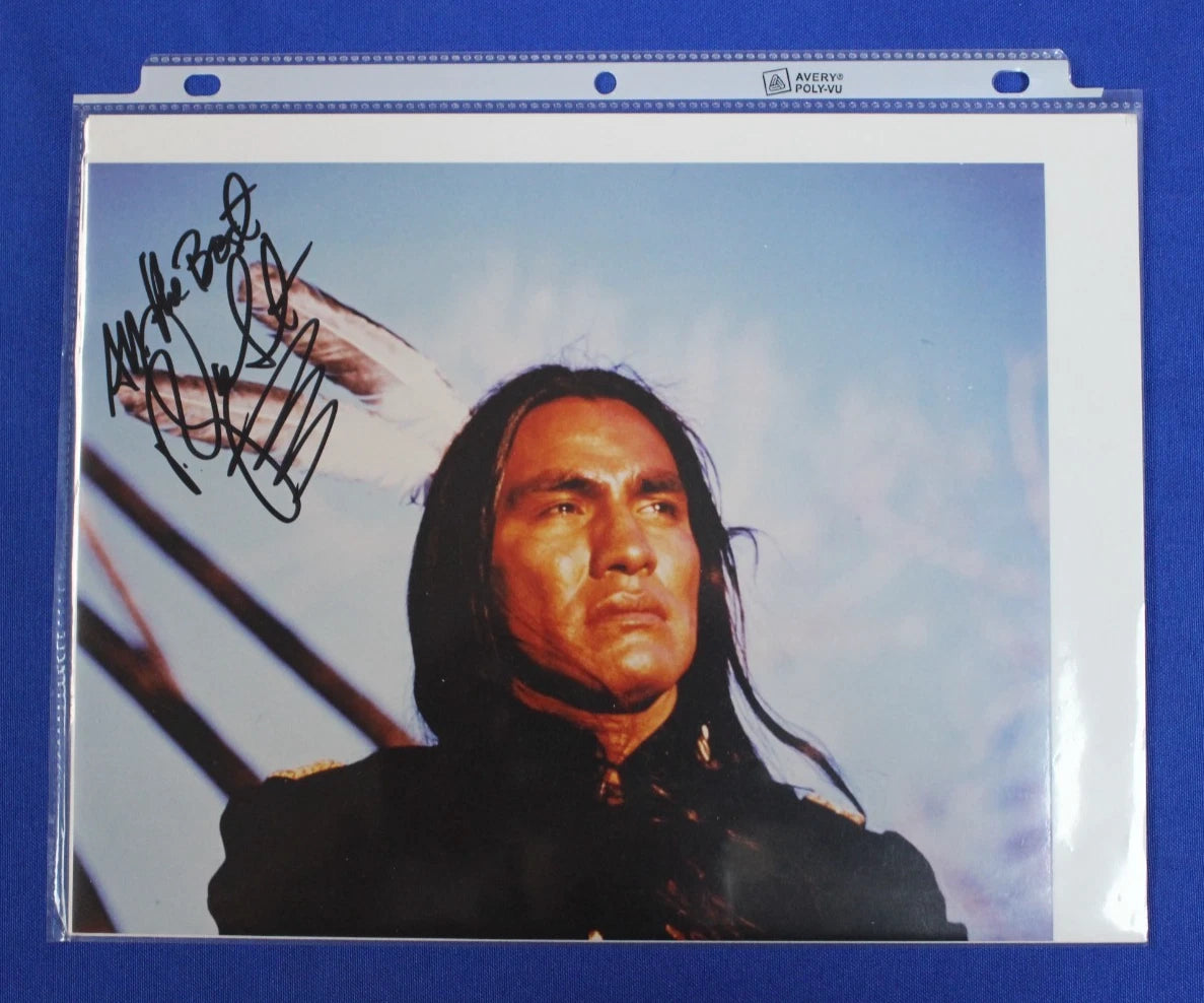 Wes Studi & Rodney Grant Signed Photographs with COA Dances With Wolves