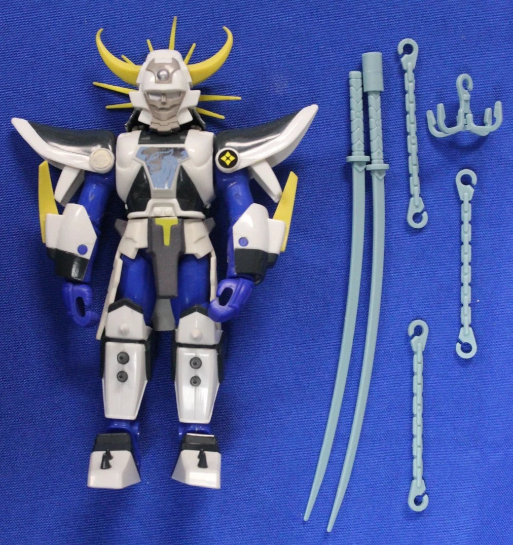 Playmates 1990s Ronin Warriors Lot of 9 Action Figures with Armor & Weapons