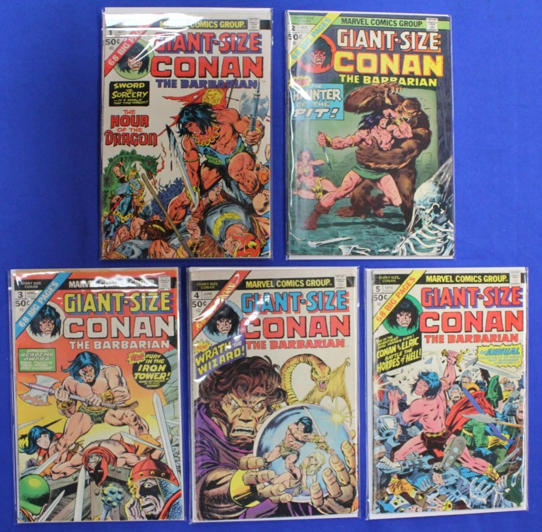 Giant-Size Conan #1-5 Complete Set VG-FN
