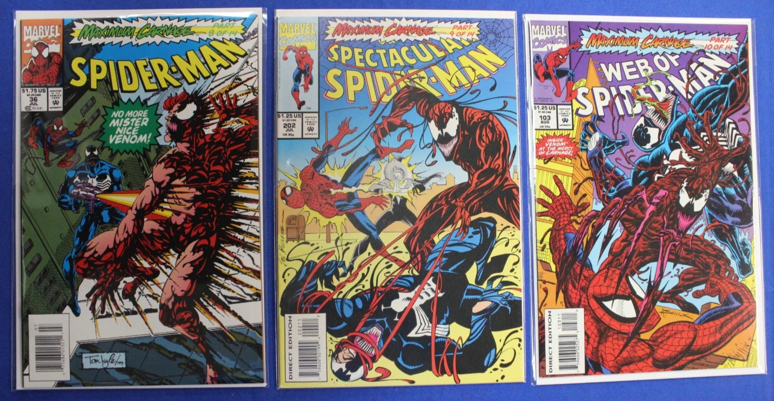 Maximum Carnage #1-14 Complete Set FN-VF