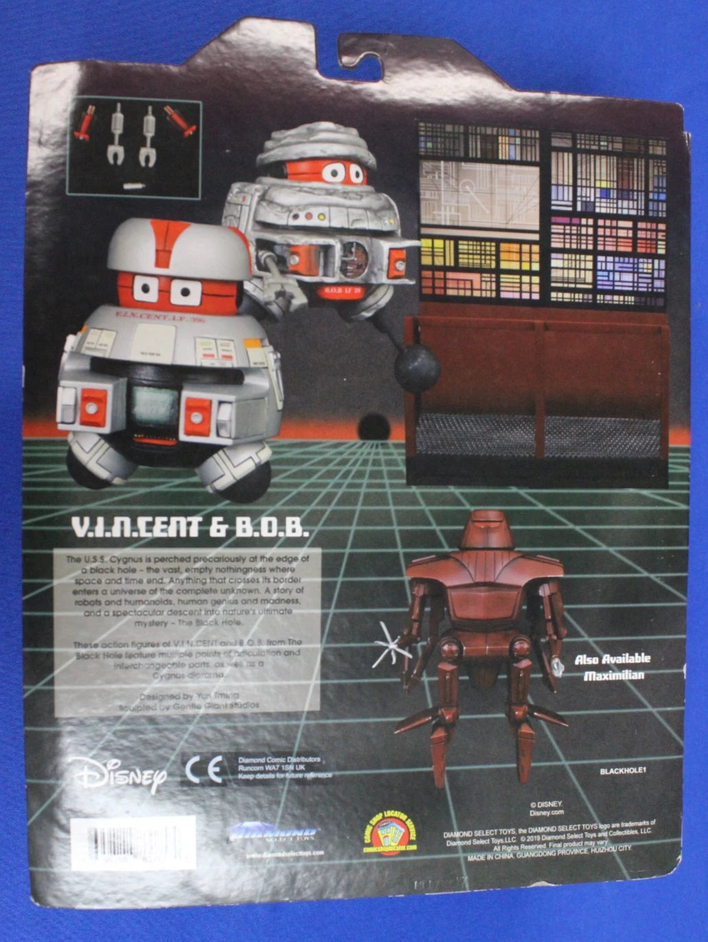Diamond Select 2019 Black Hole Maximilian + Vincent & Bob Figures New in Box