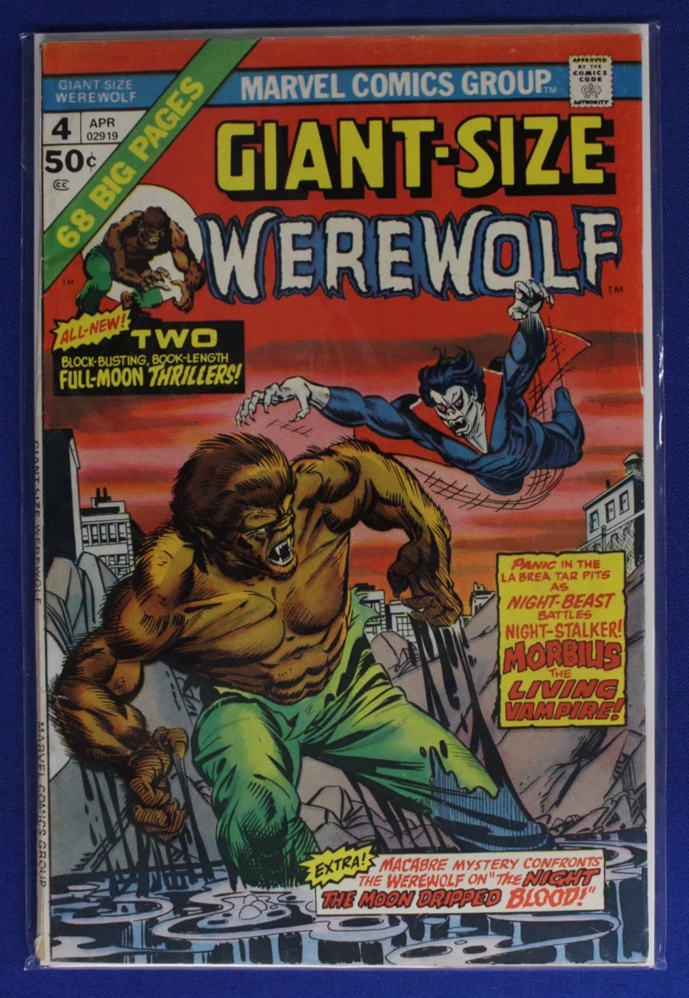 Giant-Size Creatures/Werewolf #1-4 Near Complete Set VG