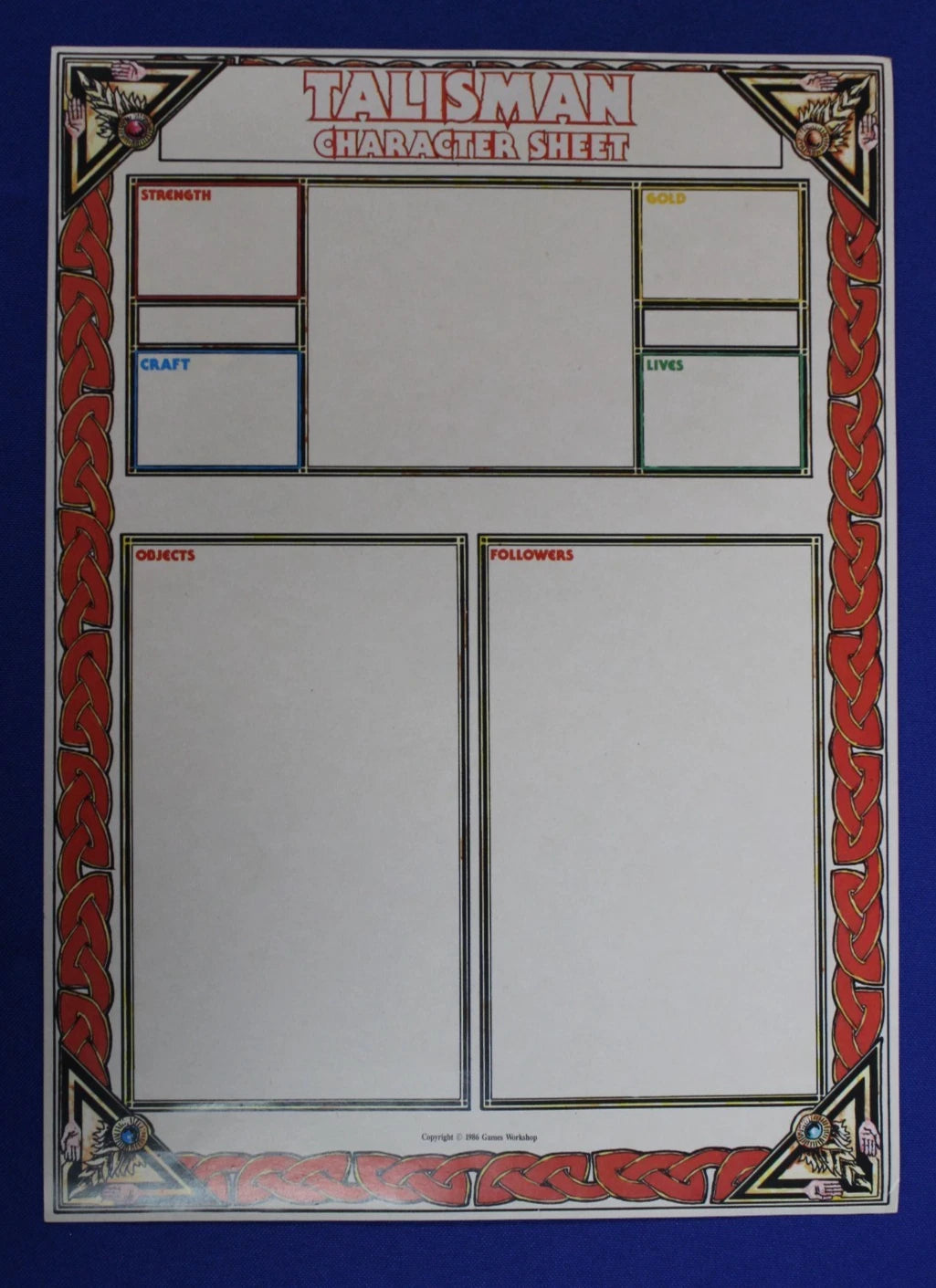 Games Workshop 1986 Talisman The Adventure Board Game Expansion No Box Complete