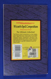 Advanced Dungeons & Dragons Wizard's Spell Compendium Vols 1-4 1st Ed.