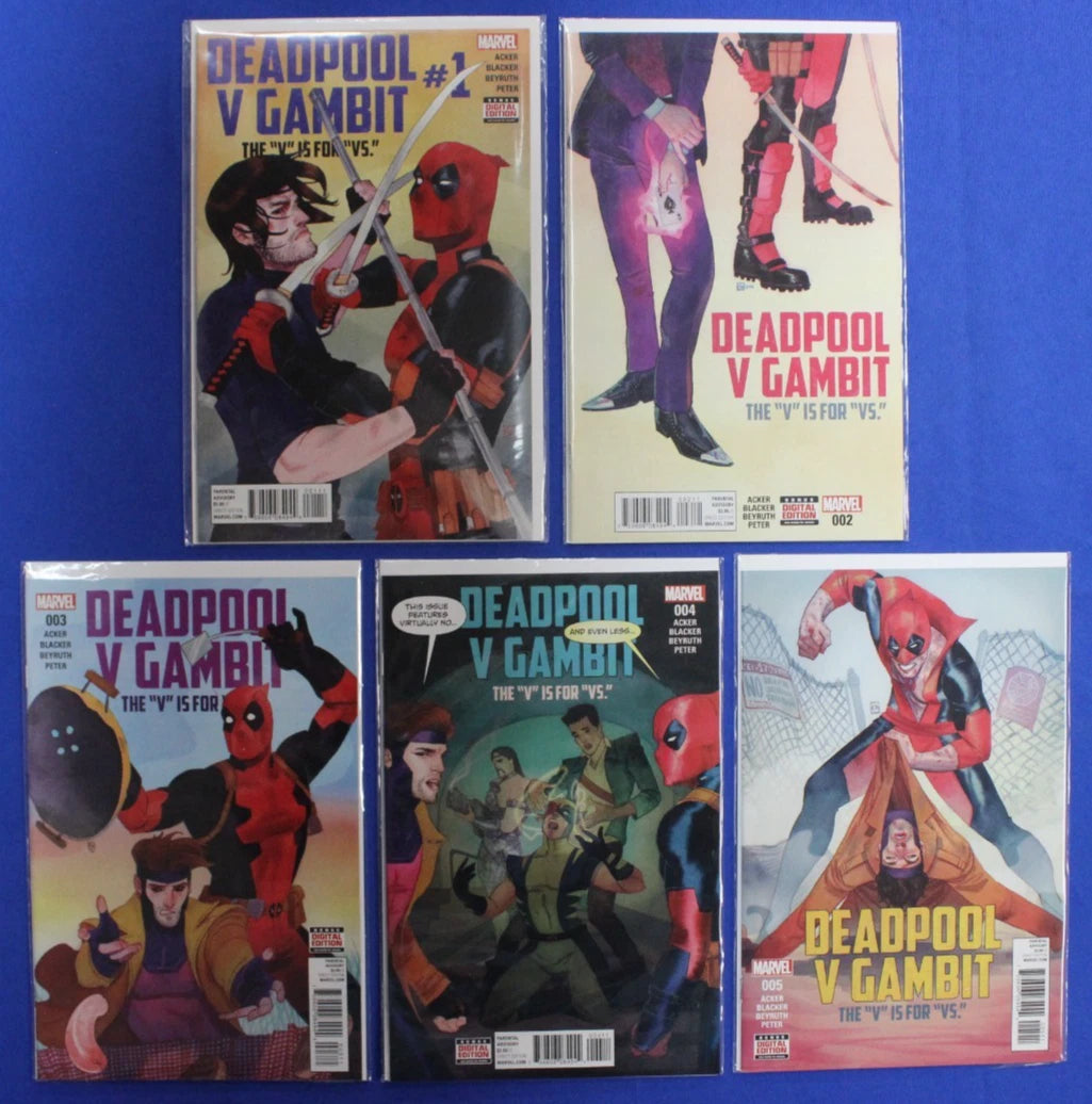 Deadpool V. Gambit #1-5 Complete Set VF/NM