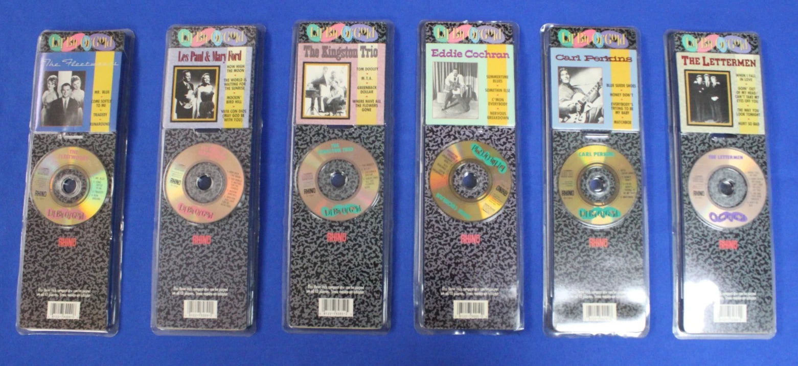 Rhino Records Lil' Bit of Gold Mini CD Lot of 6 Sealed