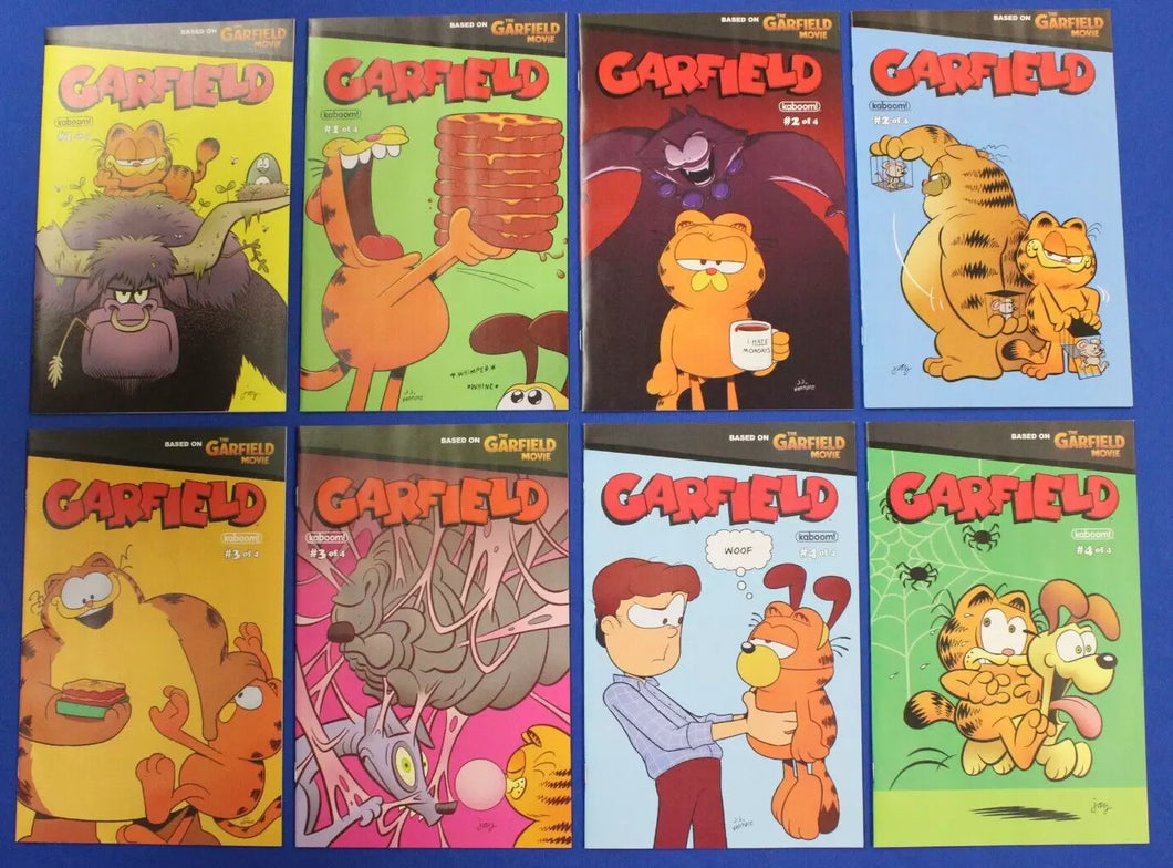 Garfield #1-4 & B Variants Complete Set Lot of 8 Boom 2024 VF/NM