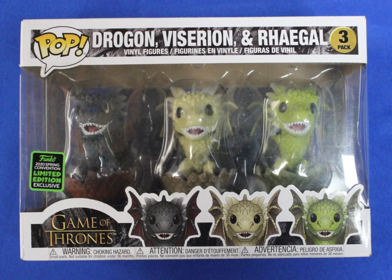 Funko POP! 2020 Spring Convention Limited Edtition Drogon Viserion & Rhaegal