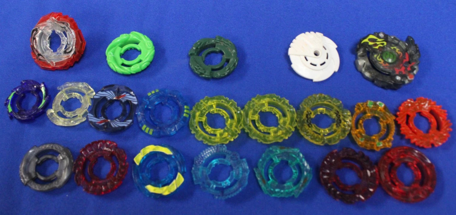 Hasbro Beyblade Mixed Lot of Various Parts Pieces Ripcords & Launchers Metal