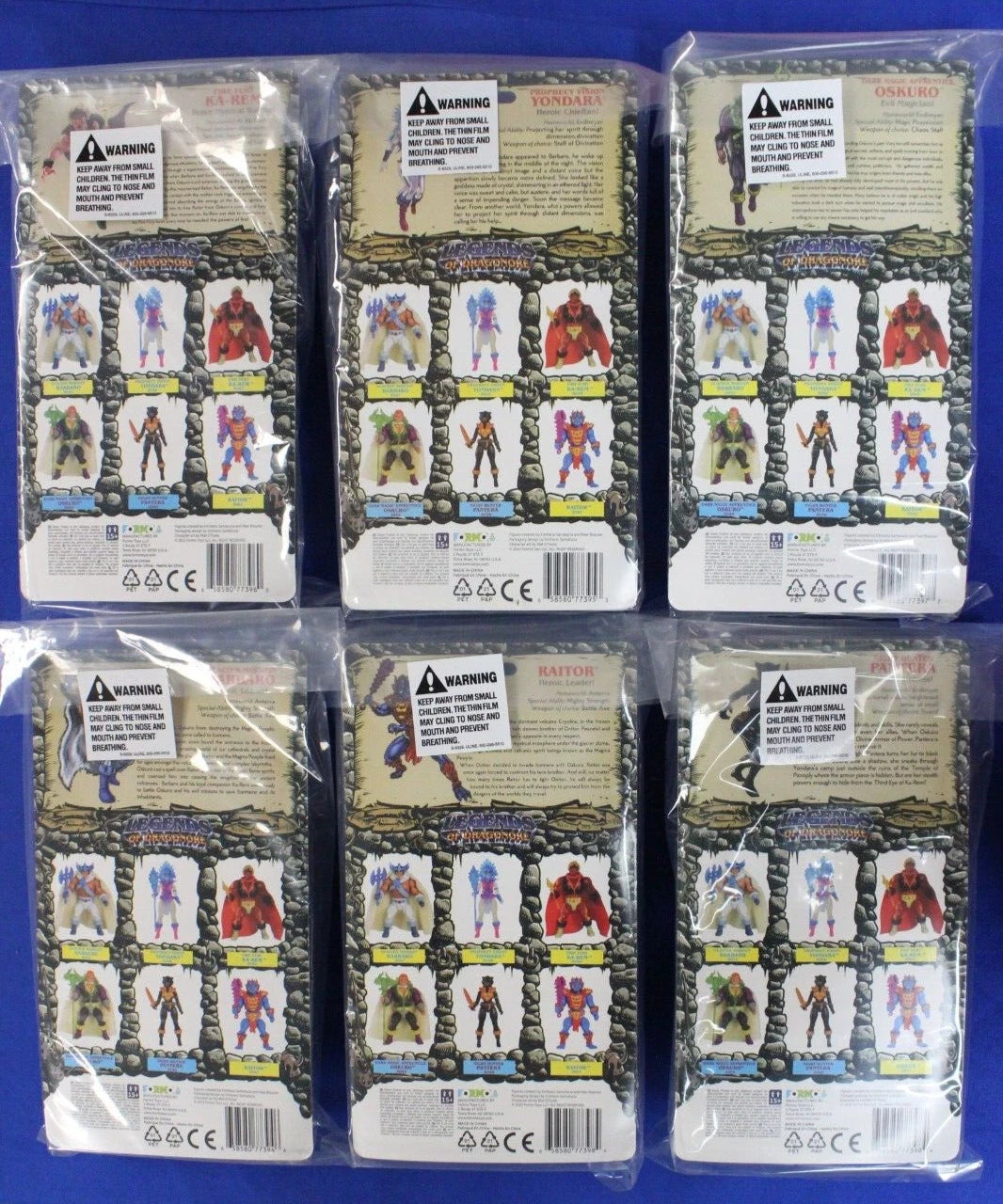 Formo Toys Legends of Dragonore Wave 1.5 Complete Set of 6 5.5" Action Figures