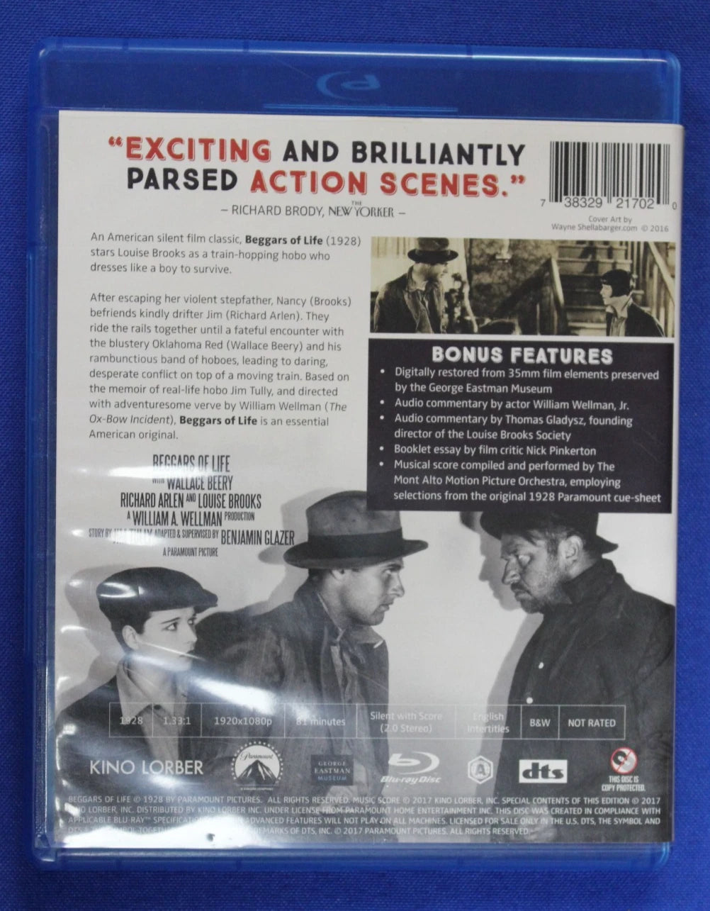 Beggars of Life 1928 "Part-Talkie" Silent Film Blu Ray