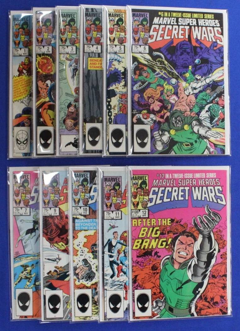 Marvel Super Heroes Secret Wars #1-12 Near Complete Set (Missing #8) FN-VF