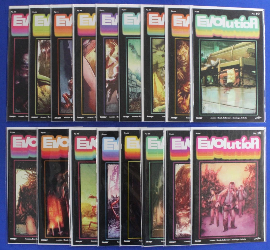 Evolution #1-18 Near Complete Set (Missing #9) FN-VF