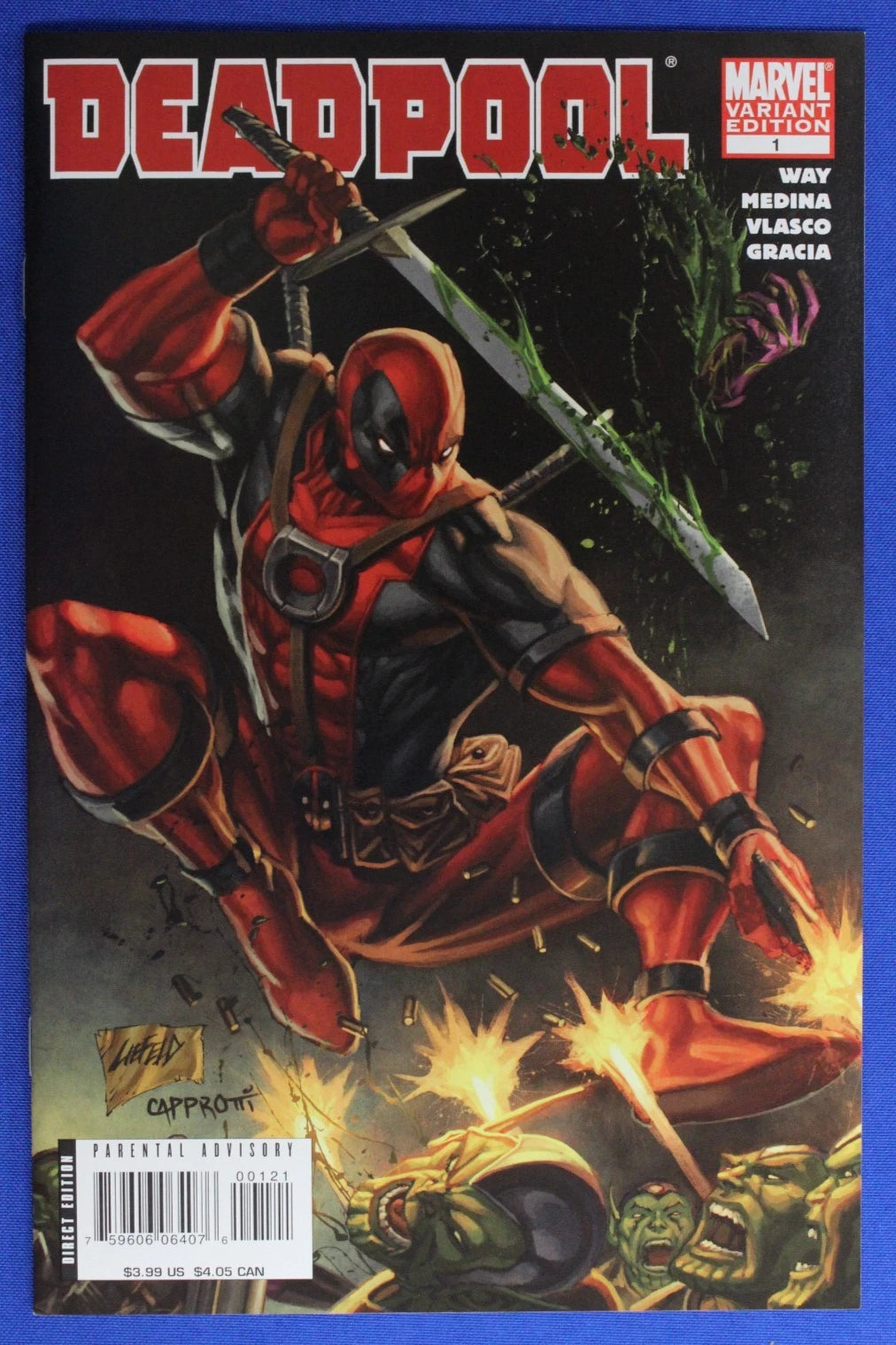 Deadpool #1 Rob Liefeld Variant VF/NM